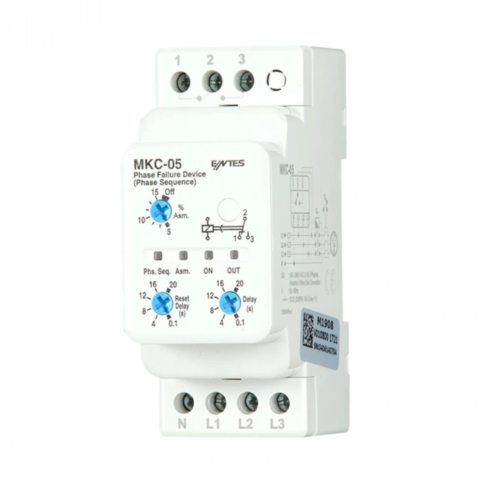 ENTES MKC-05 MOTOR KORUMA RÖLESİ %5-15 AYARLI
