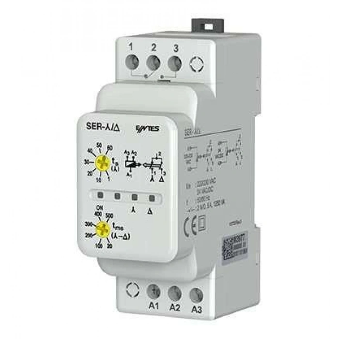 ENTES SER-YU Yıldız Üçgen Zaman Rolesi Yassı Tip