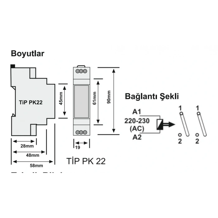 ENTES SSR-2x Sağ/Sol - (İleri/Geri) Çift Zaman Ayarlı Zaman Rölesi