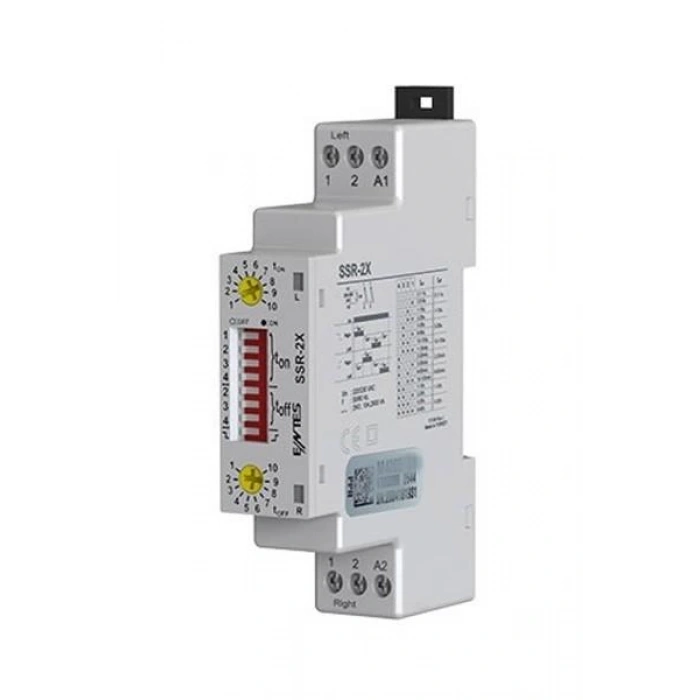 ENTES SSR-2x Sağ/Sol - (İleri/Geri) Çift Zaman Ayarlı Zaman Rölesi
