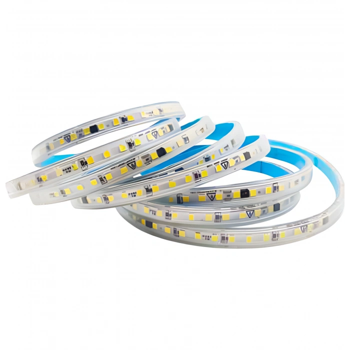 ERKled 10 Çip 220v GÜNIŞIĞI 3200k Dış Mekan Trafosuz Şerit Led Kendinden Yapışkanlı (Strip 120 Led) IP44