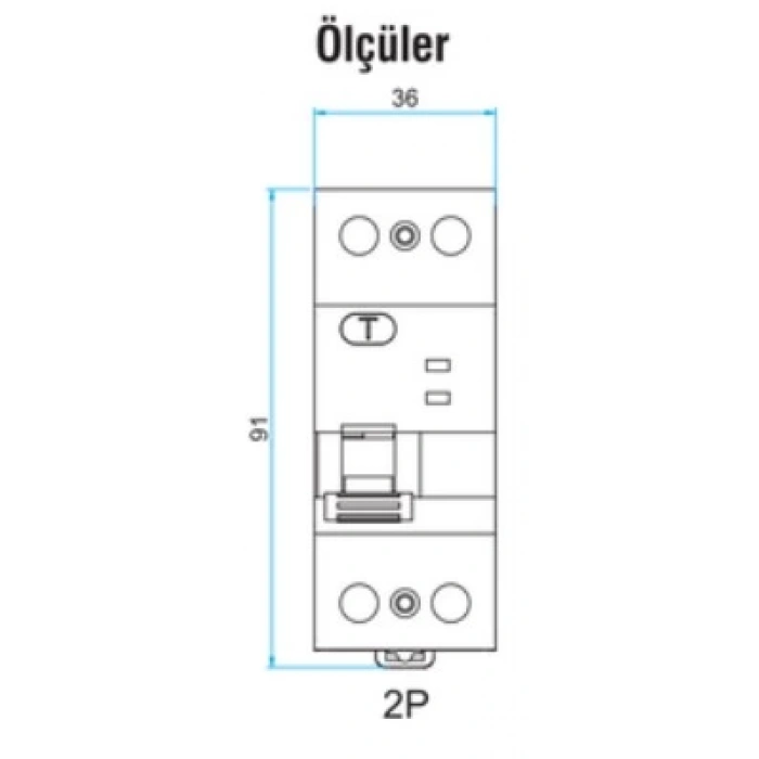 ESEM NORA 1X40A  30MA KAÇAK AKIM RÖLESİ