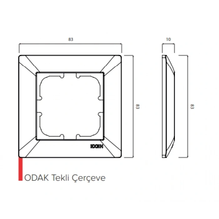 EXEN Beyaz ODAK Tekli Çerçeve