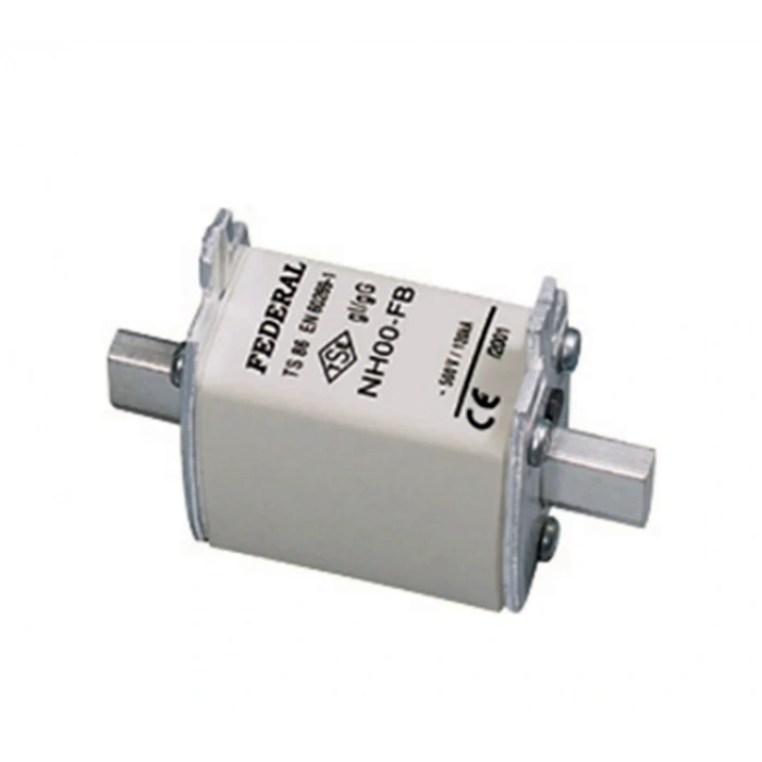 FEDERAL 100A NH00 Bıçaklı Sigorta Buşon Porselen Kofre Sigortası