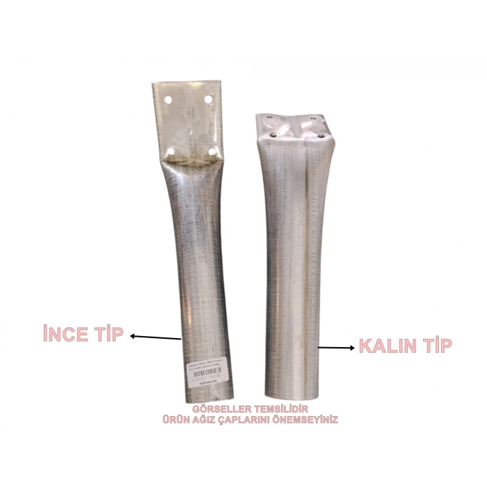 Galveniz 42mm (İNCE) Konsol Boru Sokak Lambası Ayağı Ezik ve Delikli