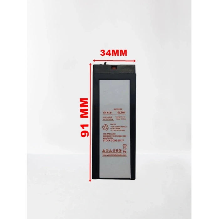 GENEL 4V 1A Kuru Bakımsız Akü Işıldak El feneri Aküsü