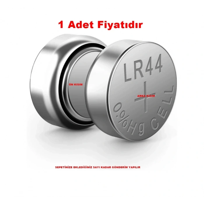 GENEL Alkaline Saat - Oyuncak Pili Düğme Pil LR-44 AG13 LR44 1.5v (1 Adet Fiyatıdır)
