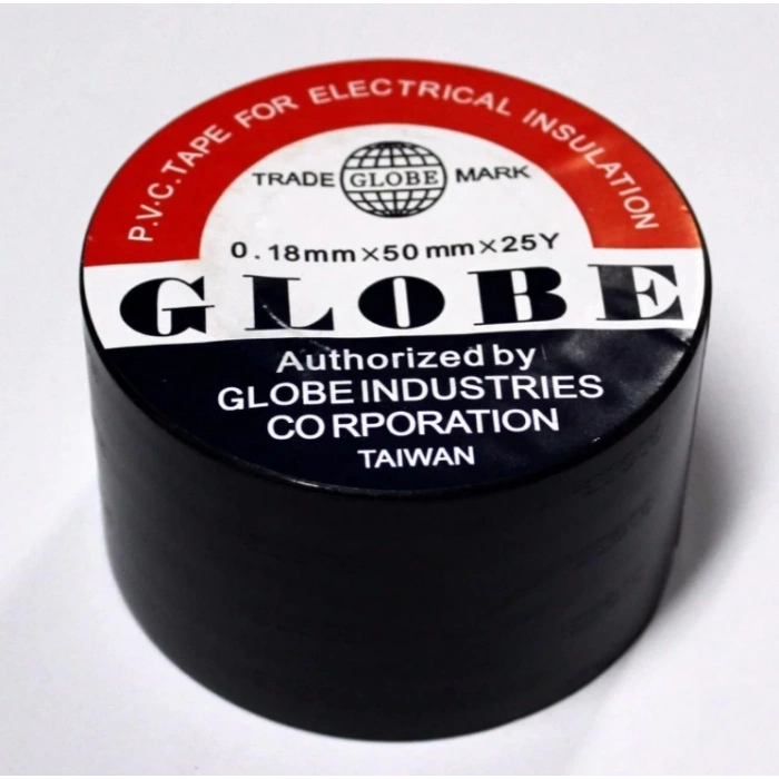 GLOBE Geniş 50mm İzole Elektrik Bant Siyah (ENDER)