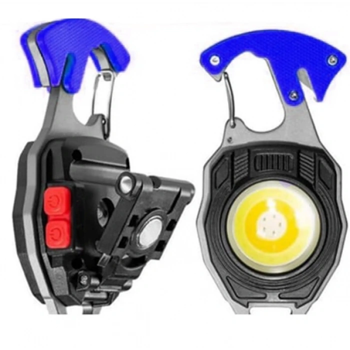 POWERDEX 10w Şarjlı Cob Ledli TYPE-C Şarjlı Çakmaklı Anahtarlık Kamp Feneri