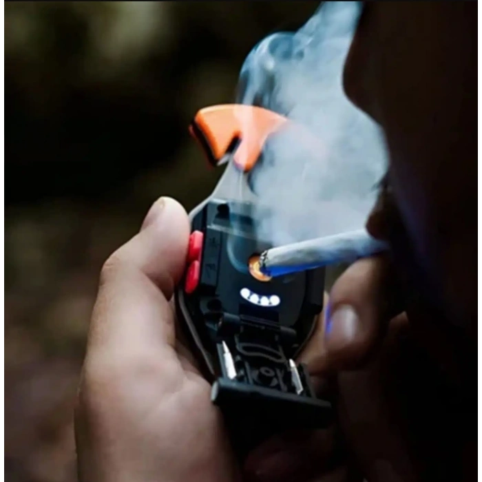 POWERDEX 10w Şarjlı Cob Ledli TYPE-C Şarjlı Çakmaklı Anahtarlık Kamp Feneri