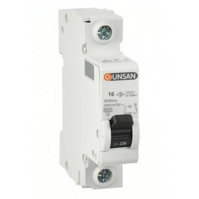 GÜNSAN 1X16A 6kA B TİP 1P OTOMAT VALTA