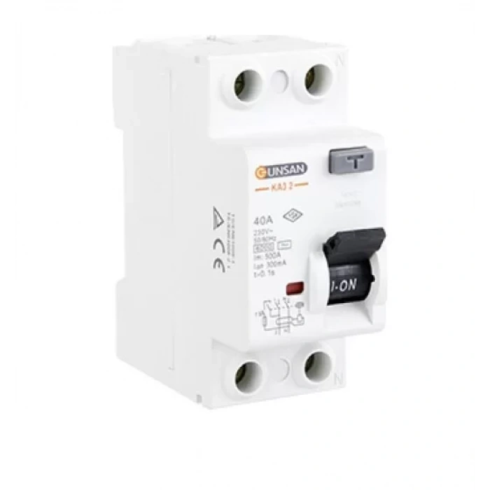 GÜNSAN 2X40A 30 mA KAÇAK AKIM KORUMA ROLESİ VALTA