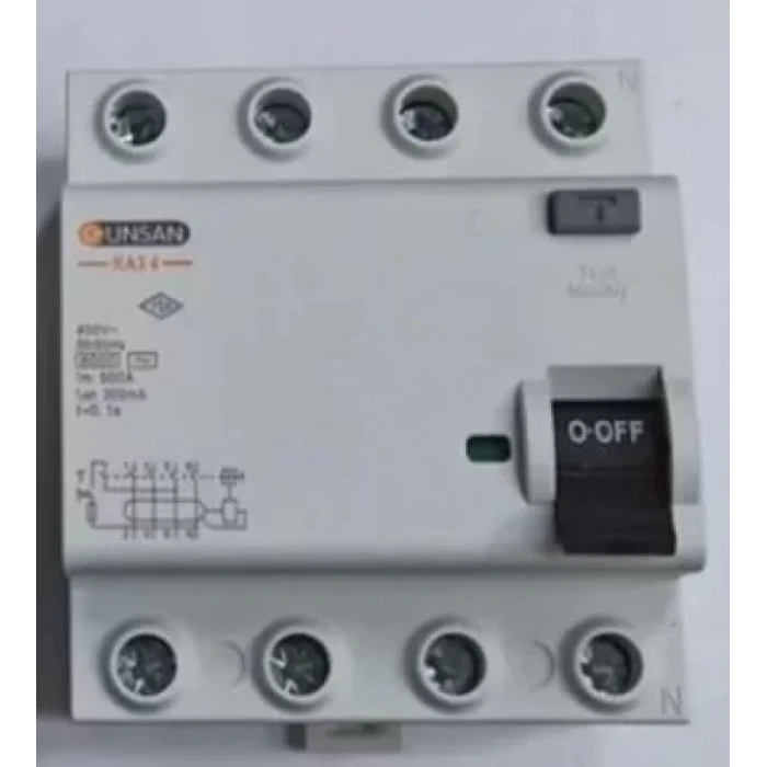 GÜNSAN 4X63A 30 mA KAÇAK AKIM KORUMA ROLESİ VALTA