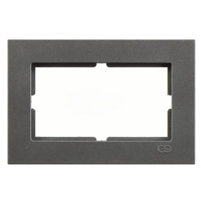 GÜNSAN Eqona Metalik FÜME Sıva Altı İkil Topraklı Priz Çerçevesi