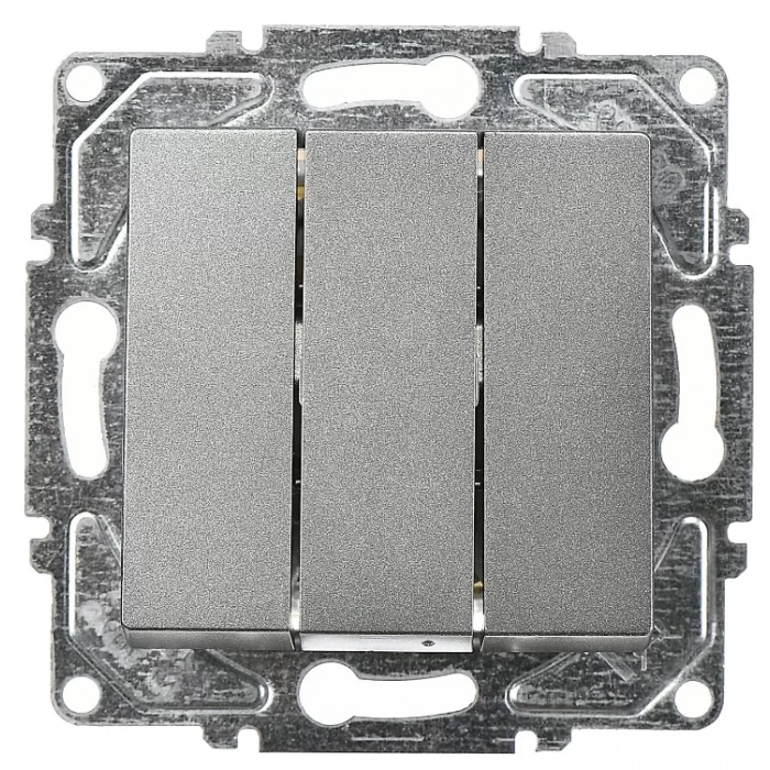 GÜNSAN EQONA FÜME ÜÇLÜ ANAHTAR DÜĞME MEKANİZMA