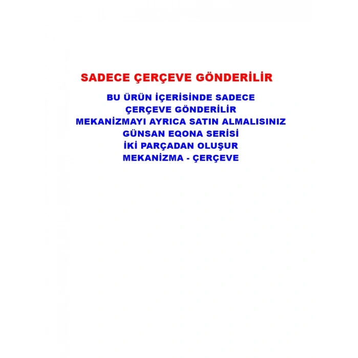 GÜNSAN EQONA FÜME ÜÇLÜ ÇERÇEVE