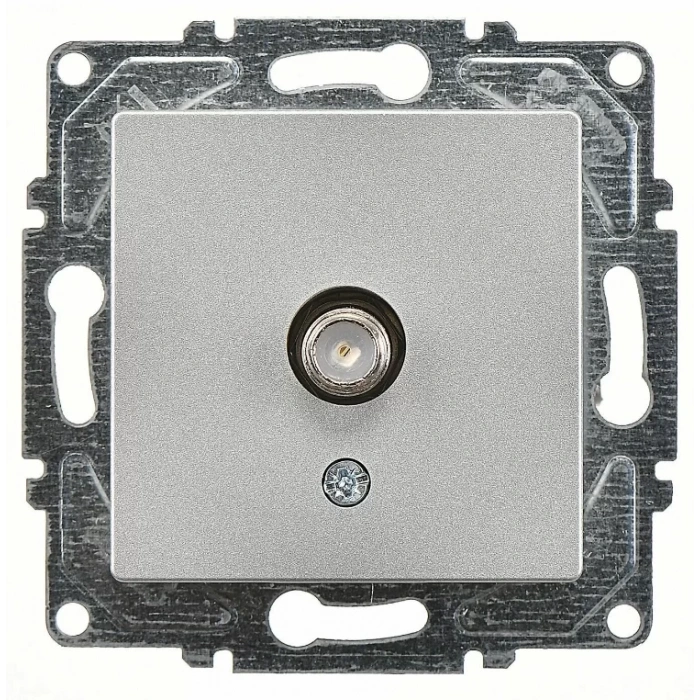 GÜNSAN EQONA GÜMÜŞ TEKLİ UYDU F KONNEKTÖR MEKANİZMA