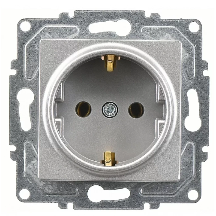 GÜNSAN EQONA GÜMÜŞ TOPRAKLI PRİZ MEKANİZMA