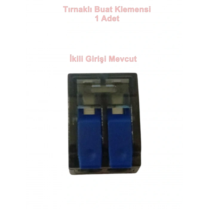 GWEST 2li Mandallı Tırnaklı Buat Klemensi 0.14-2.5mm Arası (İkili Buat Klemensi)