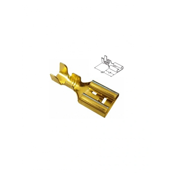 GWEST 6.3mm Sarı Orta Geçmeli Dişi Jak Terminal Faston