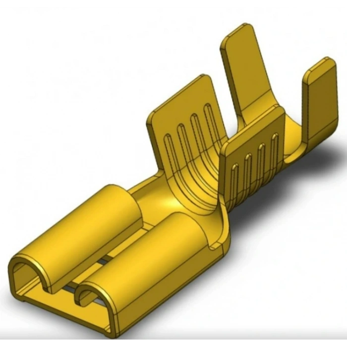 GWEST 6.3mm Sarı Orta Geçmeli Dişi Jak Terminal Faston