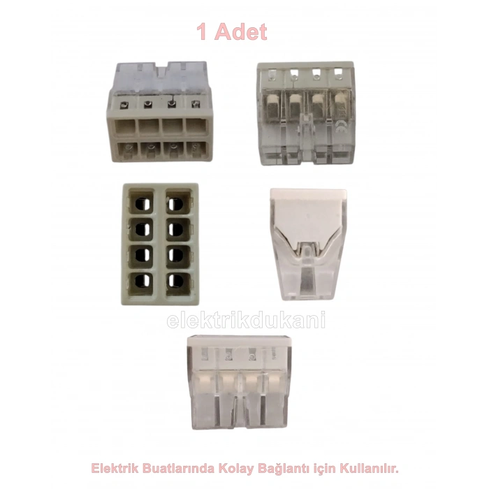 GWEST 8li Geçmeli Buat Klemensi 0.50-2.5mm Arası (8 li Sekizli Buat Klemensi)