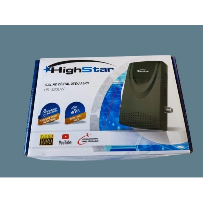 HİGHSTAR Full HD Dijital Uydu Alıcı Dahili Wifi Bluetooth Kumanda