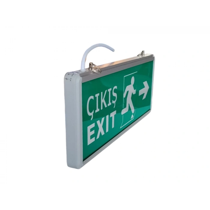 HLİTE Exıt Çıkış Sağa - Sola Ok İşaretli Şarjlı Yönlendirme Armatürü Levhası 3w 220v IP20
