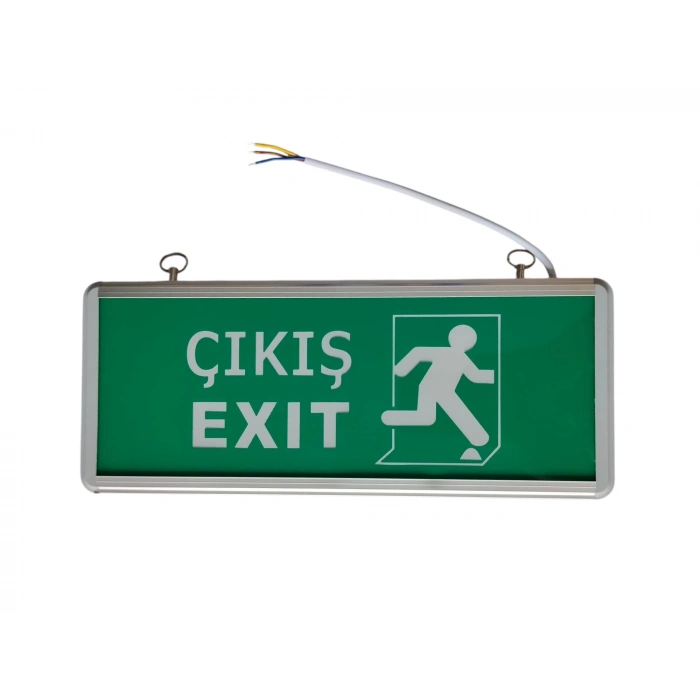 HLİTE Exıt Çıkış Şarjlı Yönlendirme Armatürü Levhası 3w 220v IP20