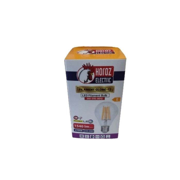 HOROZ 12W RUSTİK LED AMPUL E-27 2700K GÜNIŞIĞI