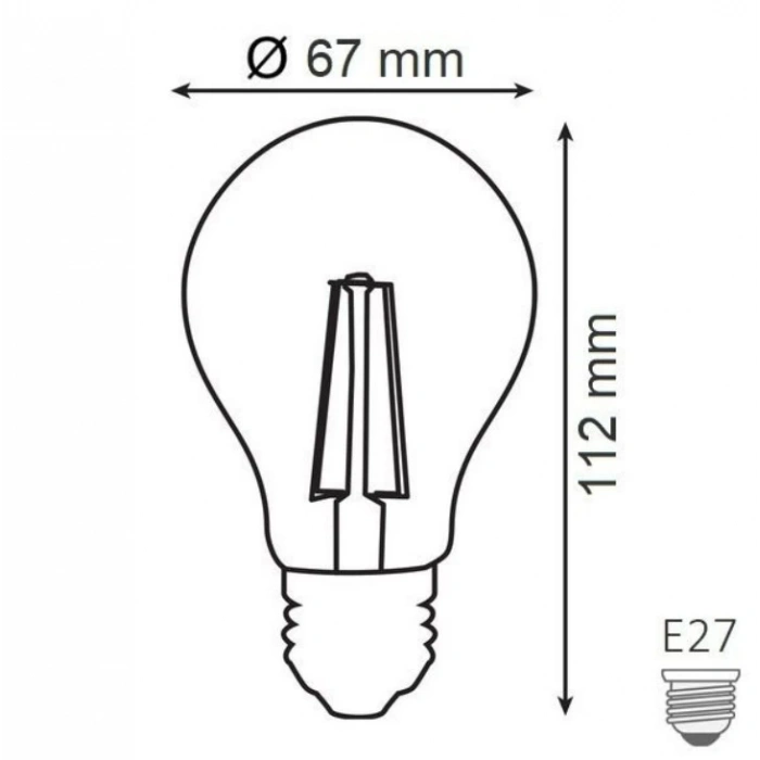 HOROZ 12W RUSTİK LED AMPUL E-27 2700K GÜNIŞIĞI