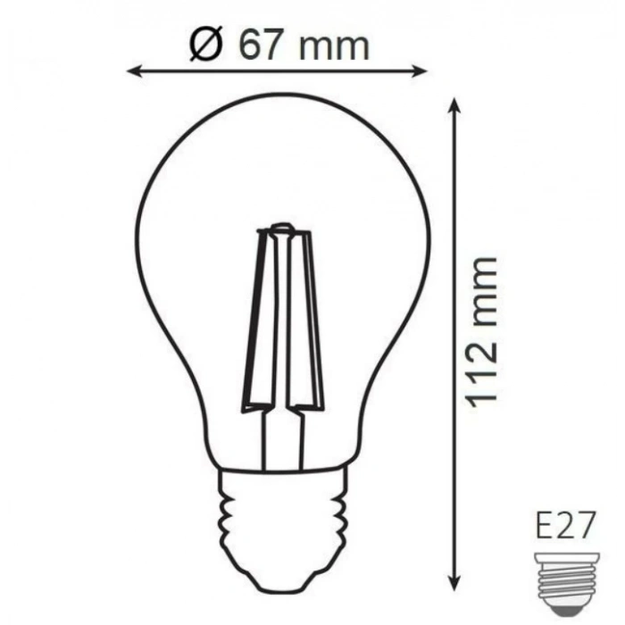 HOROZ 12W RUSTİK LED AMPUL E-27 6400K BEYAZ