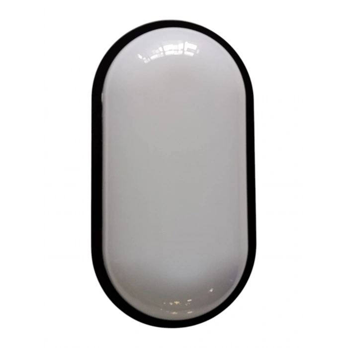 HOROZ Aydos 20w SİYAH Oval Glop Led Armatür 6400k IP65