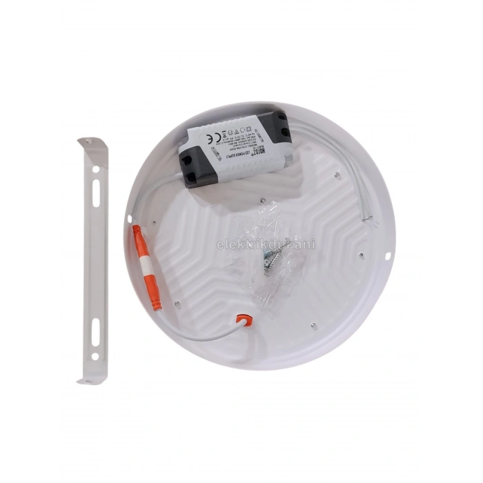HOROZ Carla-24 24w BEYAZ Işık Yuvarlak Sıva Üstü Led Glop 7000k 2280lm 24 Watt 220V IP20 S. Ü.