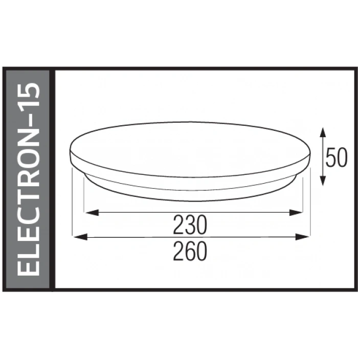 HOROZ Electron-15 BEYAZ 15w Yuvarlak Glop Led Armatür 6400k IP20 Beyaz Işık