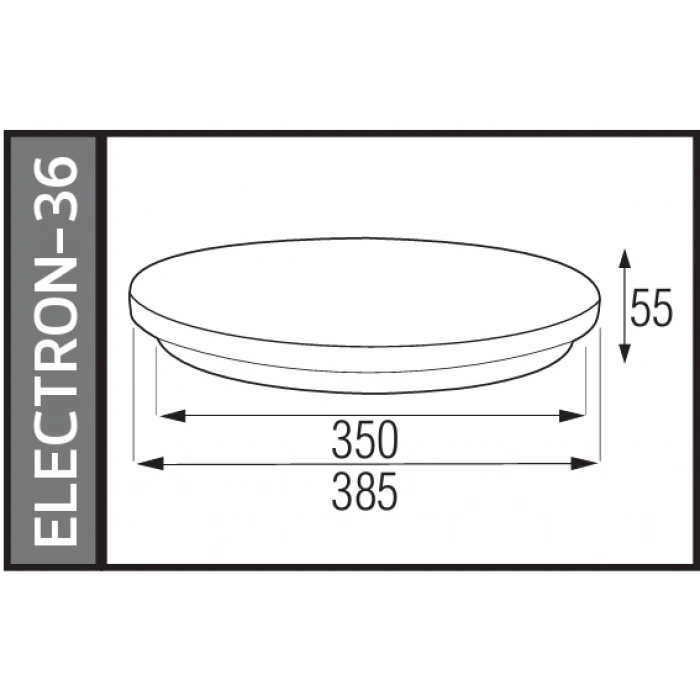 HOROZ Electron-36 BEYAZ 36w Yuvarlak Glop Led Armatür 6400k IP20 Beyaz Işık