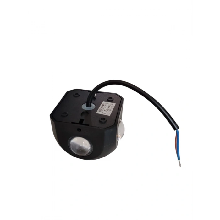HOROZ Etna-4 4w Sarı Işık 3000k Star (Yıldız) Efektli Duvar Aplik Siyah Kasa 280lm 4 Watt 220 Volt IP54 (Günışığı)