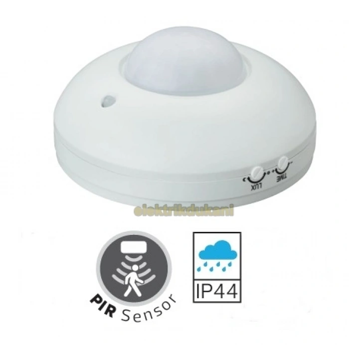 HOROZ Focus 360 Derece Görüş Açılı Sıva Üstü Hareket Sensörü 1000w IP44
