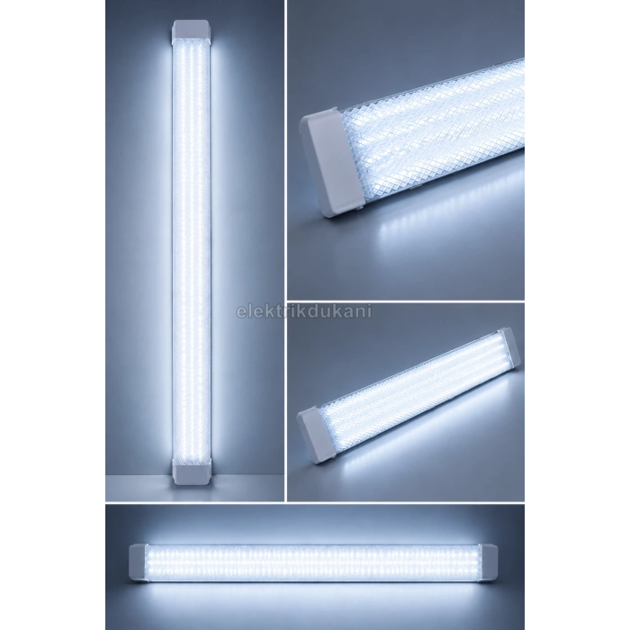 HOROZ Gama-100 BEYAZ 120cm 100w Prizma Led Bant Armatür 7000k Beyaz Işık IP20