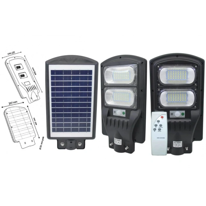 HOROZ Grand 100W Solar Ledli Sokak Lambası 6400K BEYAZ