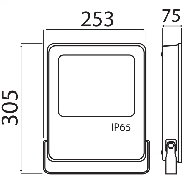 HOROZ LEOPAR-100 100w Led Projektör Siyah 6400K IP65
