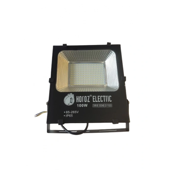 HOROZ LEOPAR-100 100w Led Projektör Siyah 6400K IP65