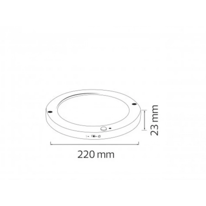 HOROZ Martha 18w Yuvarlak Hareket Sensörlü Fotoselli Led Spot SİYAH 6400K Beyaz Sıva Üstü ve Sıva Altı  Kullanım