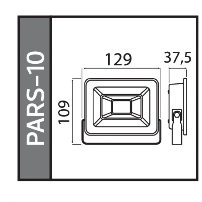 HOROZ PARS-10 10w BEYAZ Led Projektör SMD 6400k IP65