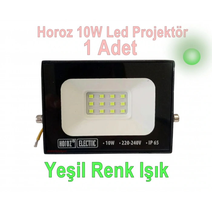 HOROZ PARS-10 10w Yeşil Led Projektör SMD  IP65