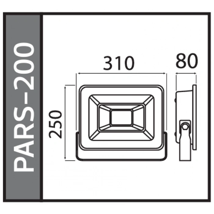 HOROZ PARS-200 200w BEYAZ Led Projektör SMD 6400K IP65