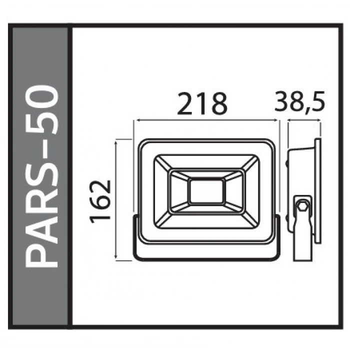 HOROZ PARS-50 50w BEYAZ Led Projektör SMD 6400k IP65