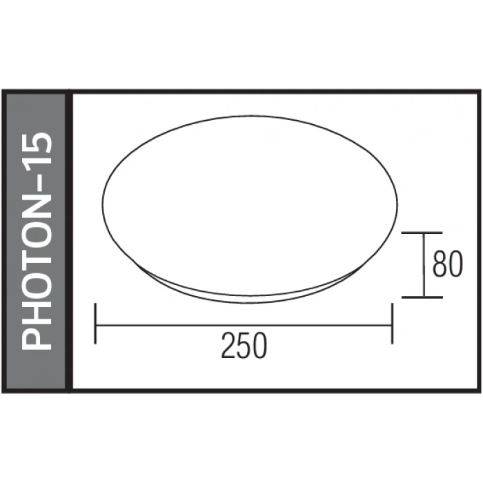 HOROZ Photon-15 BEYAZ 15w Yuvarlak Glop Led Armatür 6400k IP20 Beyaz Işık