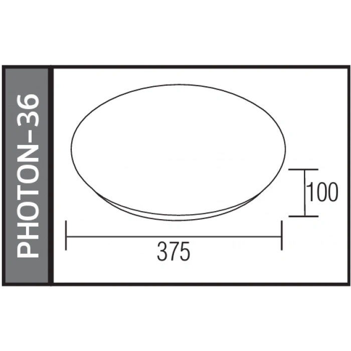 HOROZ Photon 36w Led Glop Armatür Beyaz 6400K Beyaz IP20