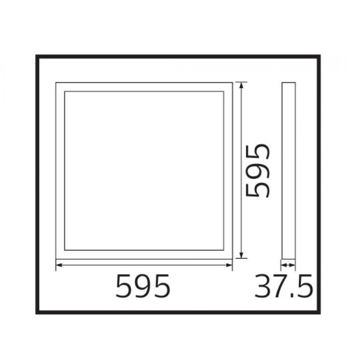 HOROZ Plazma-40 60x60 40w Led Panel Armatür Beyaz 6400K Backlight